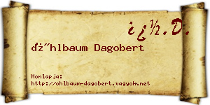 Öhlbaum Dagobert névjegykártya
